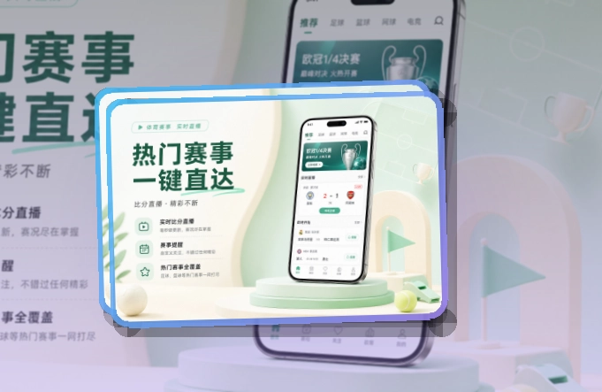 开云 App看赛能力补充 页面展示